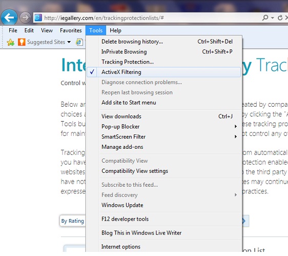 active-x-filtering active x filtering
