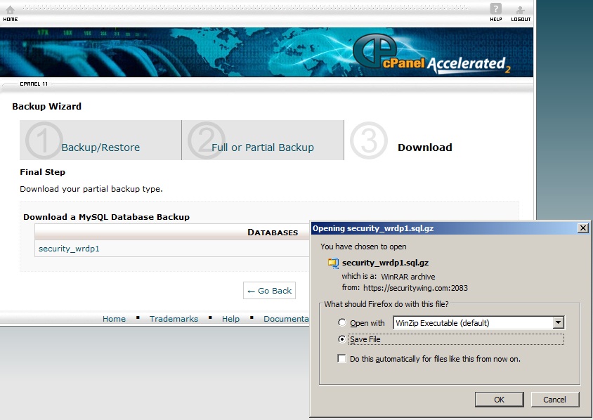 wordpress database backup wordpress database backup