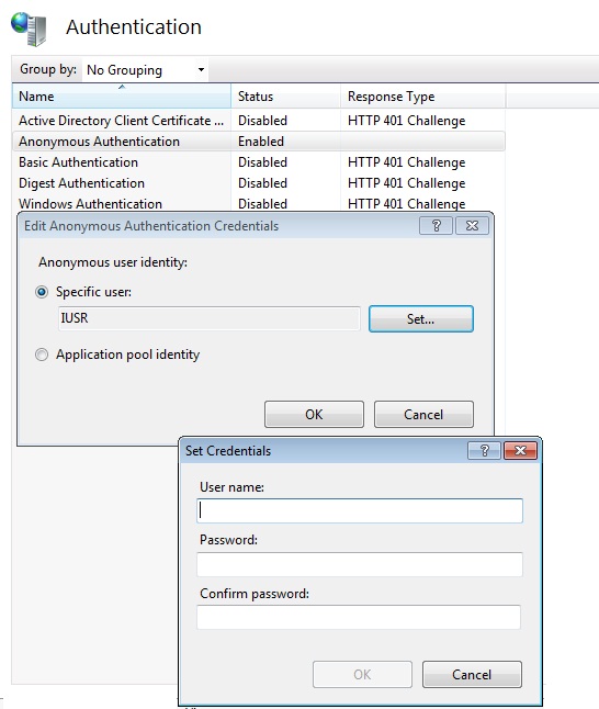IIS authentication IIS authentication