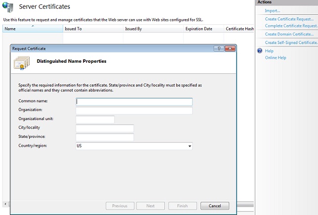 server certificate