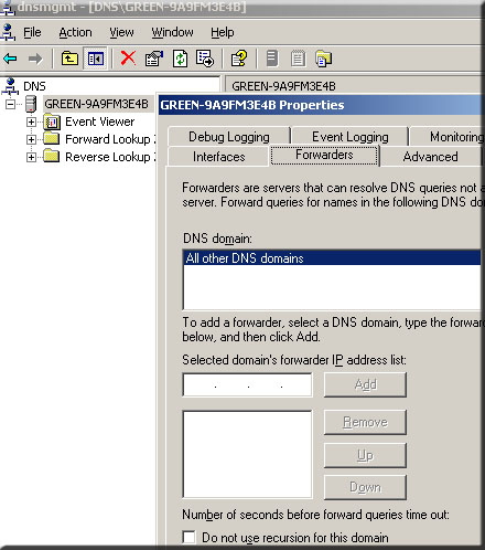 dns forwarders dns forwarders