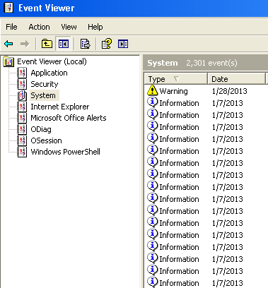 check event viewer check event viewer