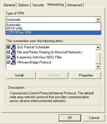 select PPTP and L2TP select PPTP and L2TP in windows