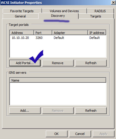 iSCSI initiator iSCSI initiator